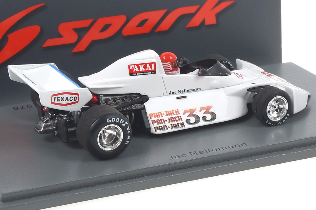 Brabham BT44B Practice Swedish GP 1976 Jac Nelleman Spark 1:43 S7095 Brabham BT44B Practice Swedish GP 1976 Jac Nelleman Spark 1:43 S7095